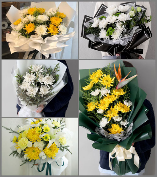 广东河源市东源县上莞镇白事花束代送